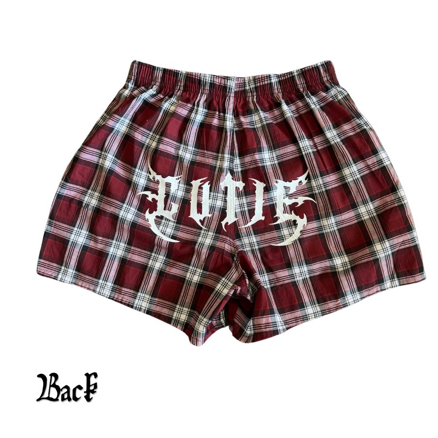 Red Plaid Cutie Boxers